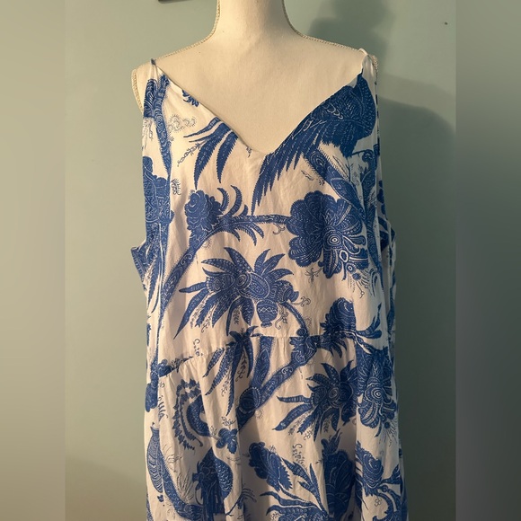 H&M  Vestido Birds of Paradise Tropical Maxi Dress NWOT size XXL - Picture 5 of 12